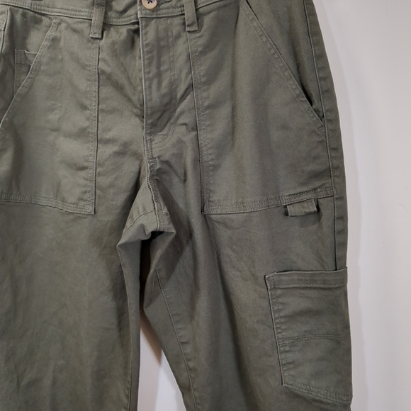 H & M Women's Dark Green Straight Leg Pants, Size 6 - Picture 3 of 9